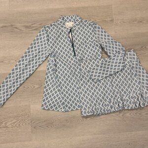 Sigrid Olsen Golf & Tennis Women’s Long Sleeve 1/4 Zip Pullover Size S – Blue